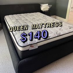 New Queen Bed Frame With Mattress 