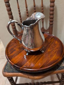 Wilcox International Silver Co American Rose Pitcher 7317 Silverplate