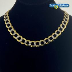 24  Inch Gold Curb Chain In 14k Gold 