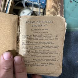 Small Leather Bound Poem Book 