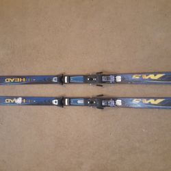 Head m5 torsion control skis With salomon bindings . 170 cm