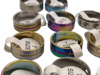 Stainless Steel Rings Stainless steel bands, Sets