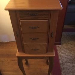 Standing Jewelry Cabinet Armoire