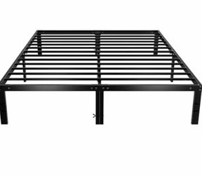 Black Metal Platform Bed Frame