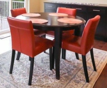 Dining Set – Crate & Barrel Chairs + Expandable Table