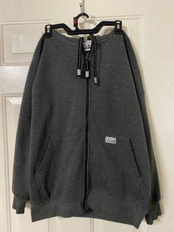 ProClub zip-up grey hoodie size M