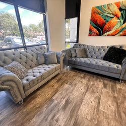 Brand New Sofa & Loveseat / Available in Black and White / Delivery Available 🚚