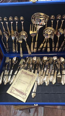Gold silverware