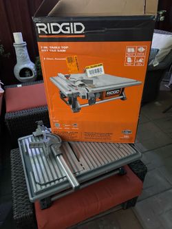 RIDGID 6.5-Amp 7 in. Blade Corded  Wet Tile Saw