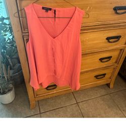 Verve Ami Orange Boxy Buttoned Tank Top Verve Ami Size: S