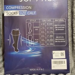 New Set Of 3 Jopvvic Compression Socks Women