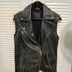 Allsaints Biker Leather Jacket 