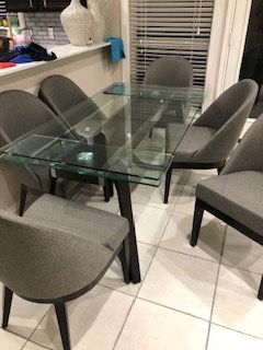 Dining table with chairs