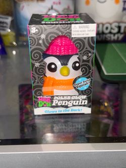 Nee Doh Polar Glow Penguin Squish Toy