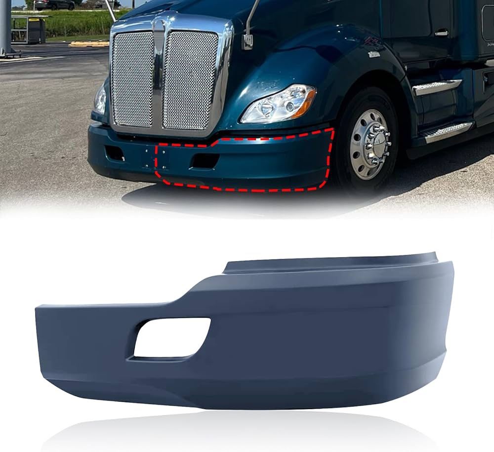 PENSUN Front Bumper Cover Complete Driver Fit For Kenworth T(contact info removed)-2021