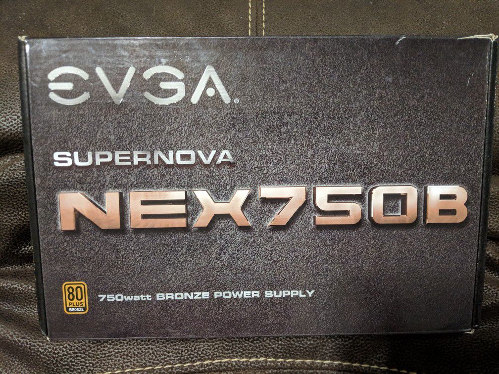 EVGA Supernova NEX750B 750watt Bronze Power Supply.