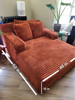 Oversized Corduroy lounge chair