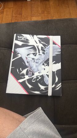Pokemon binder(WHITE FLARE) with a lot of EX, V, VMAX, FULL ARTS, MEGAS EXC…