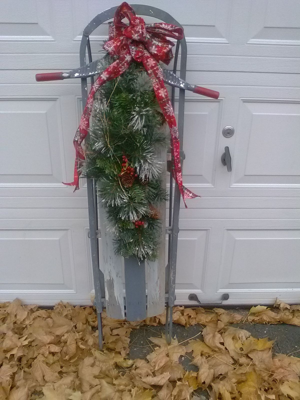 Decorative Sleigh Christmas or Winter Piece
