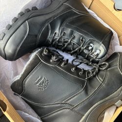 New Black Boots Size 9 And 10