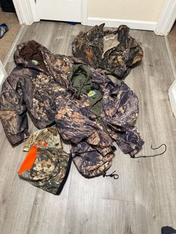 Hunting jackets 2 on left is xl one on right is large