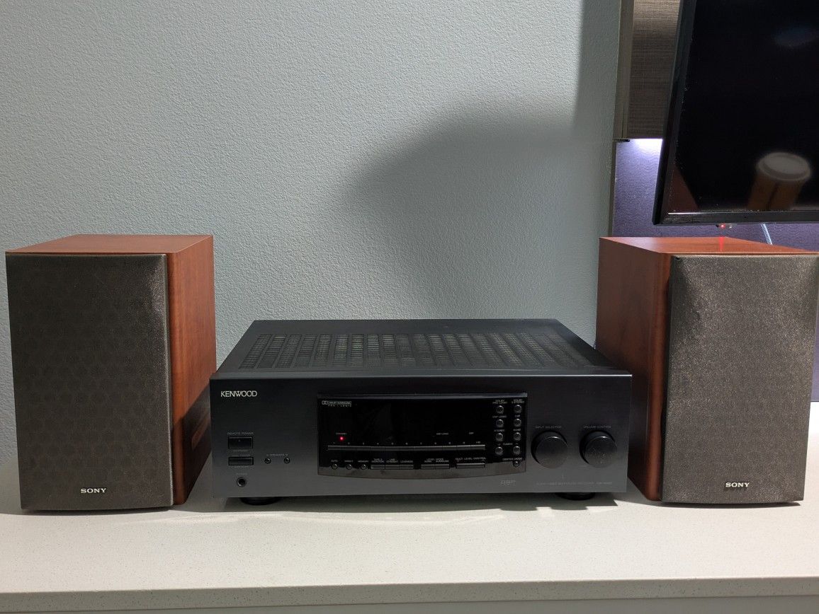Kenwood KR-V8080 Integrated Receiver / Sony SS-CPX22 bookshelf Speakers