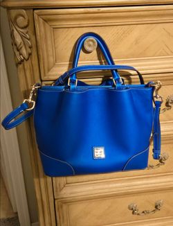 Dooney & Bourke Sorrento Barlow Leather Satchel Color: Electric Blue. MSRP- $428.
