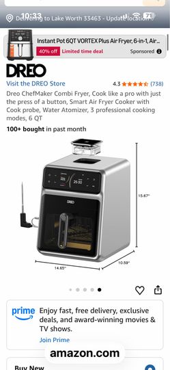 DREO CHEF MAKER COMBI FRYER