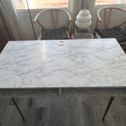 Marble Look Office Desk