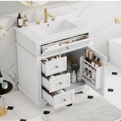 30in Bathroom Vanity With Sink 