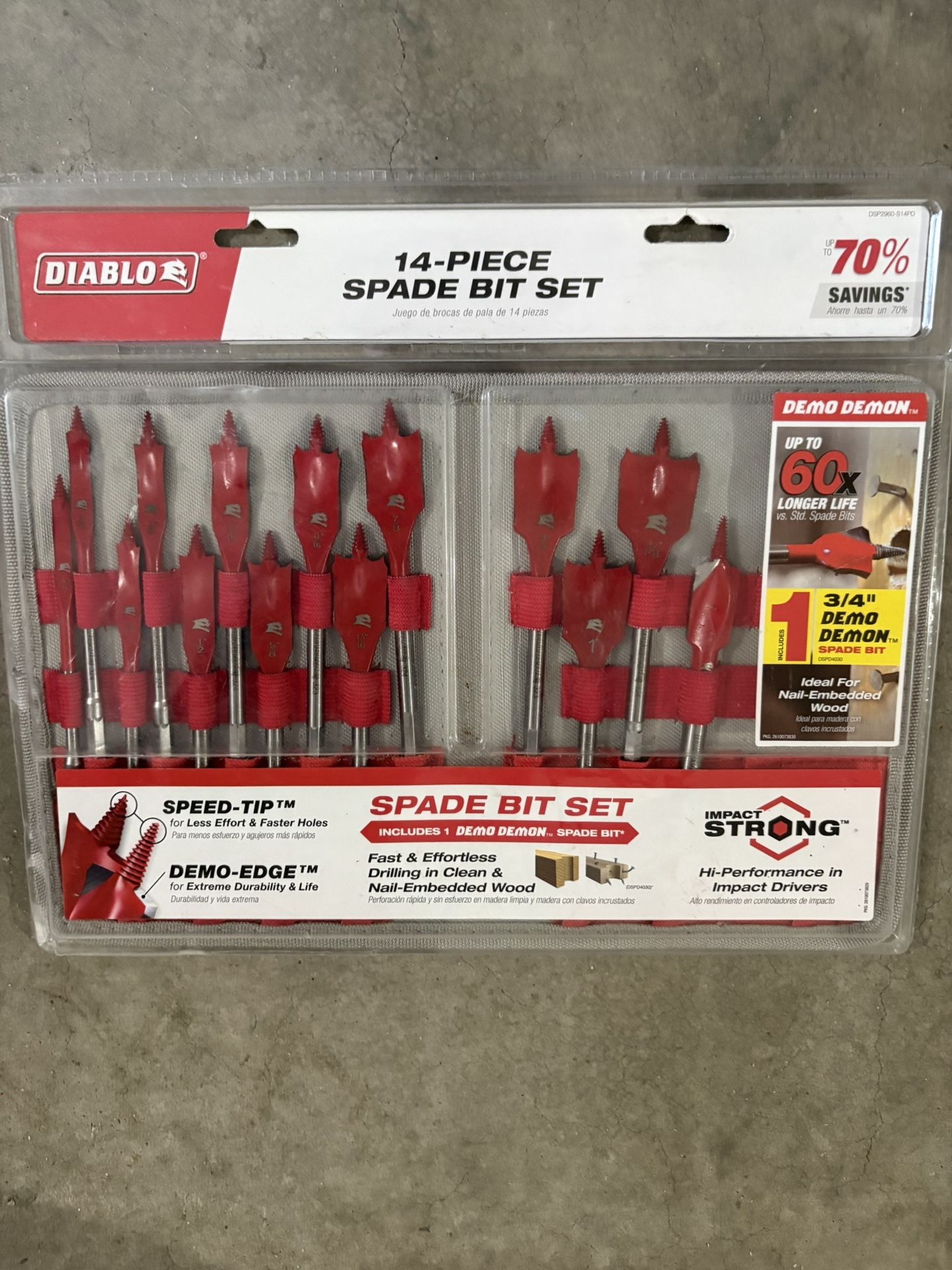 Spade Bit Set