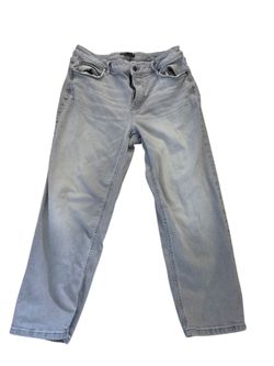 Simply Vera Vera Wang light gray straight leg denim jeans, 10. EUC.
