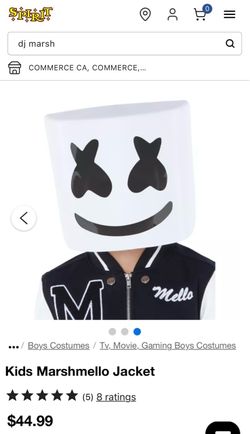Kids DJ Marshmello Jacket costume