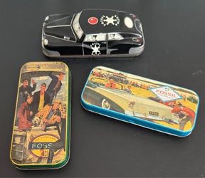 Three Fossil Collectible Watch Tins (tins only) $5 for All