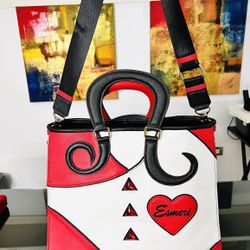 ESMERi  Heart Tote Purse  L-14”  H-13”  W-5”