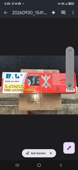 BAL X-Chock Tire Locking Chock Model 28010