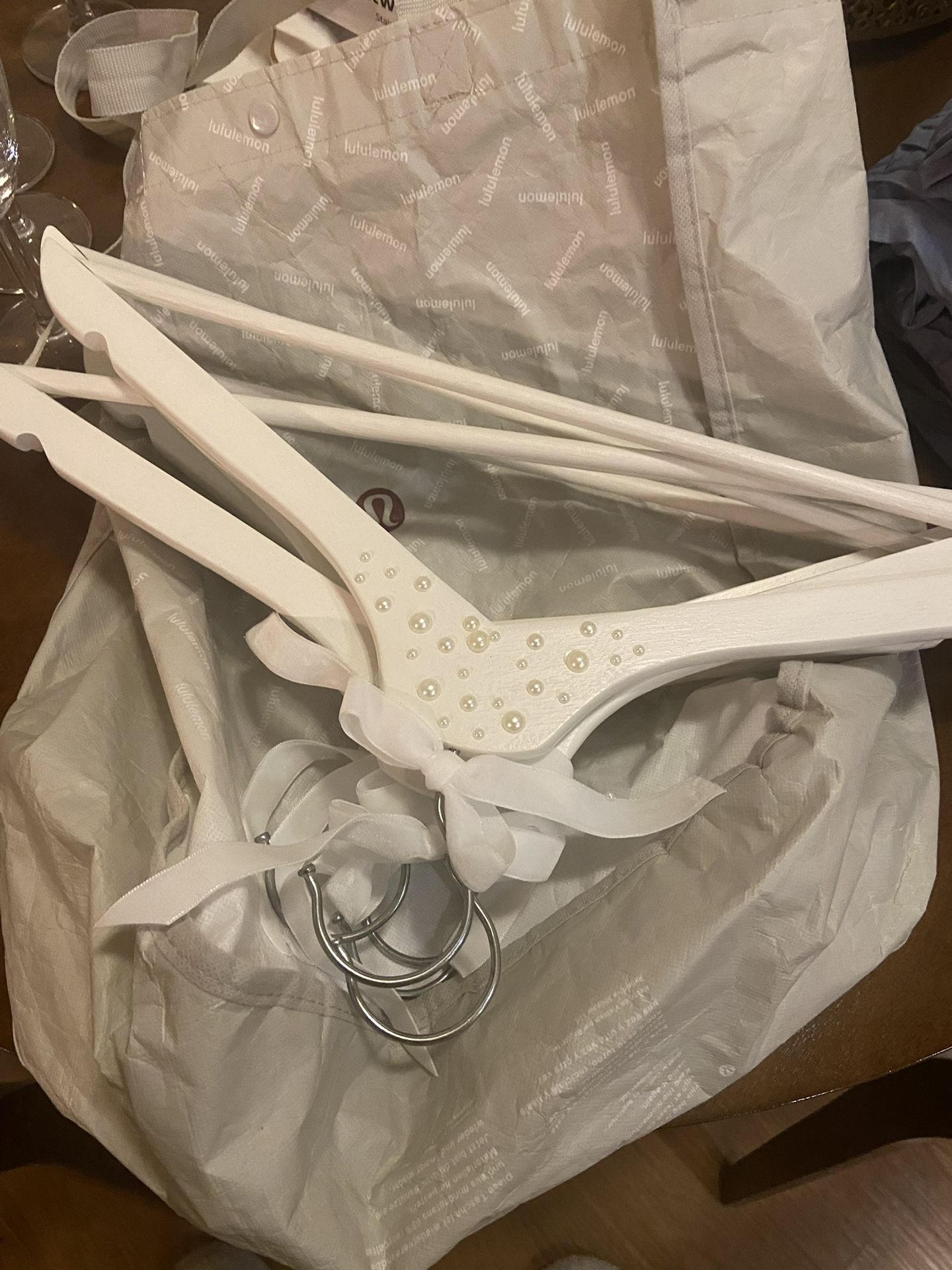 6 Bride/ Bridesmaids Dress Hangers