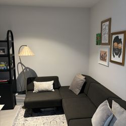 4 Piece Black Sectional 