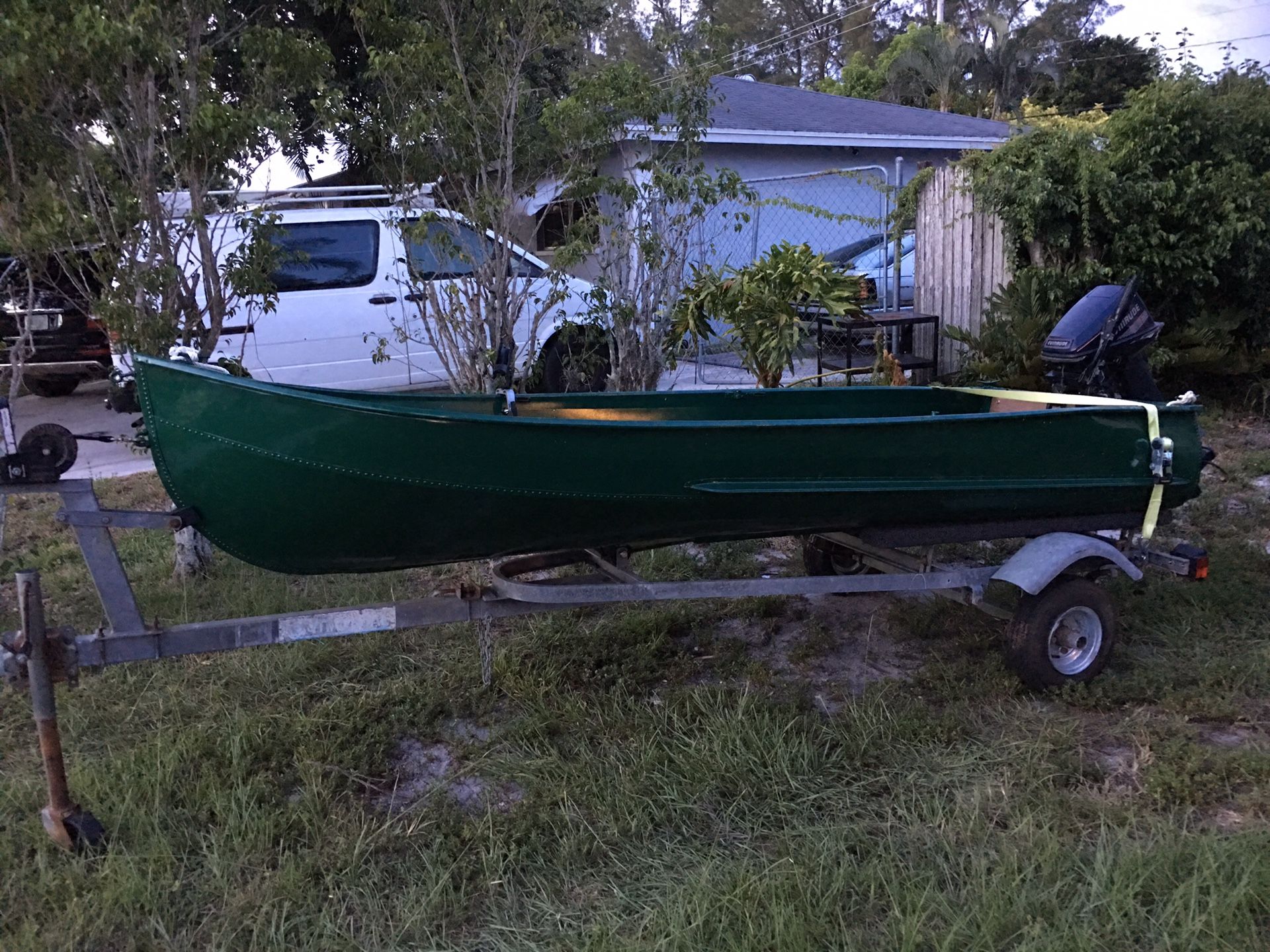 Aluminum Jon Boat with Trailer and Motor for Sale