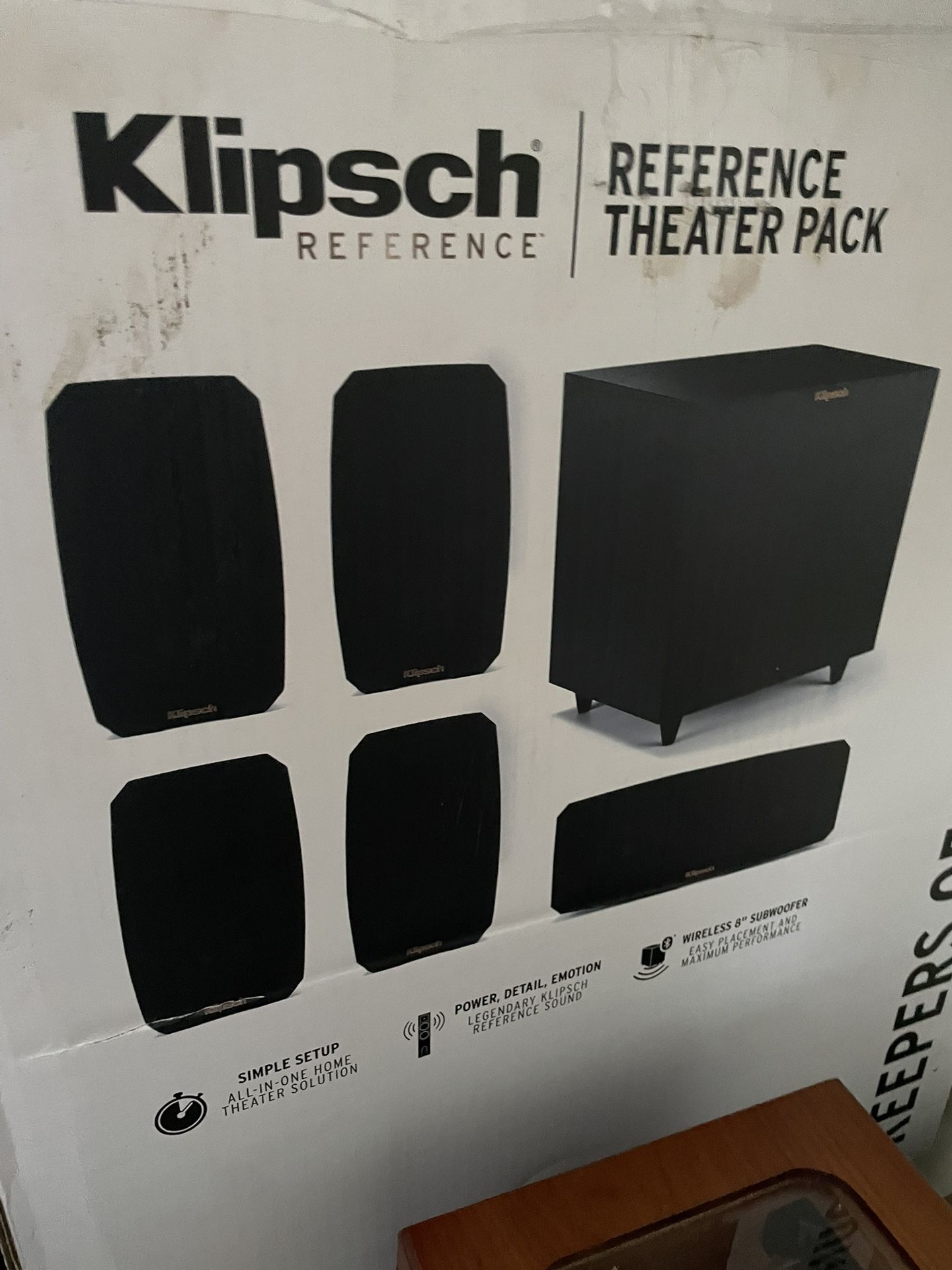 Brand New Klipsch Reference Theater Pack Speakers