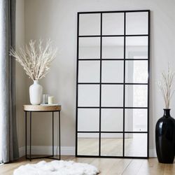 New Oversized Farmhouse Windowpane Mirror