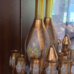 Gold Flute And Glasses