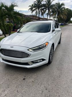 Ford Fusion White Sedan