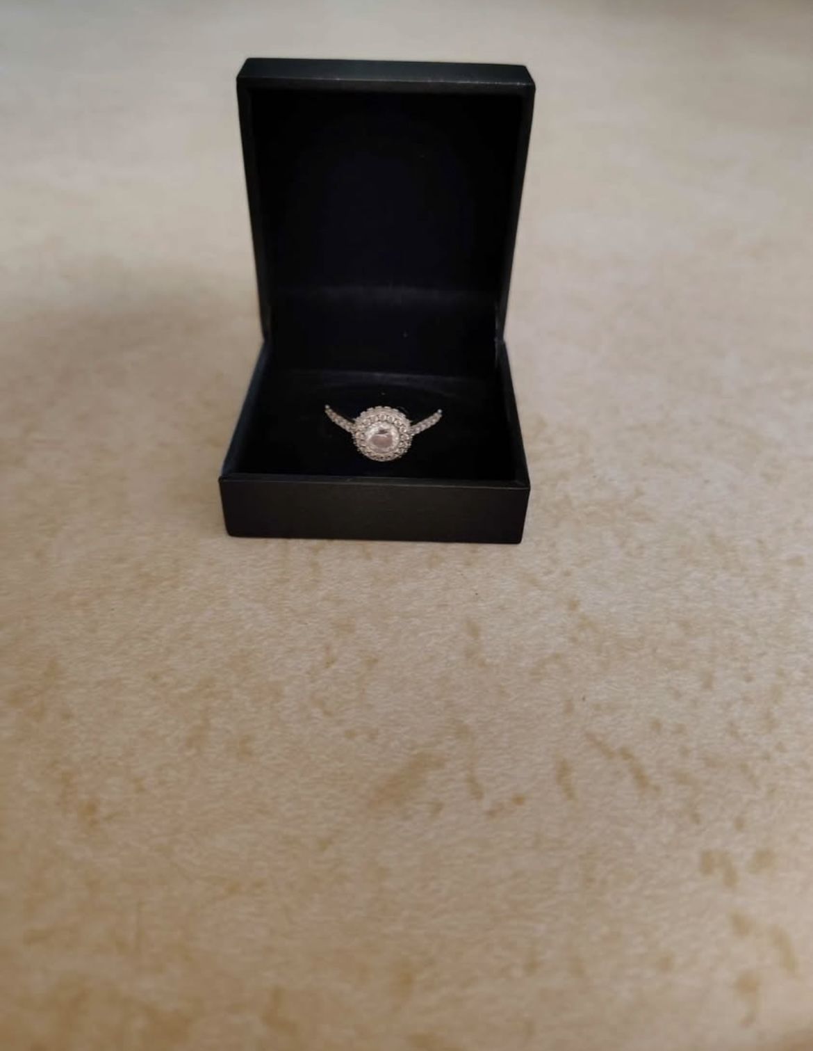 Halo Sterling Silver Ring