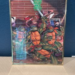 Original 1989 Teenage Mutant Ninja Turtles Poster 