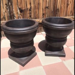 New Flower Pots Made Out Of Cement Perfect Gift 