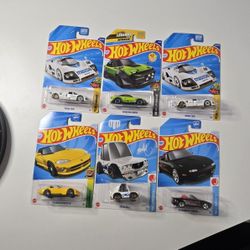 Hotwheels Japanese & American Cars Set Of 6