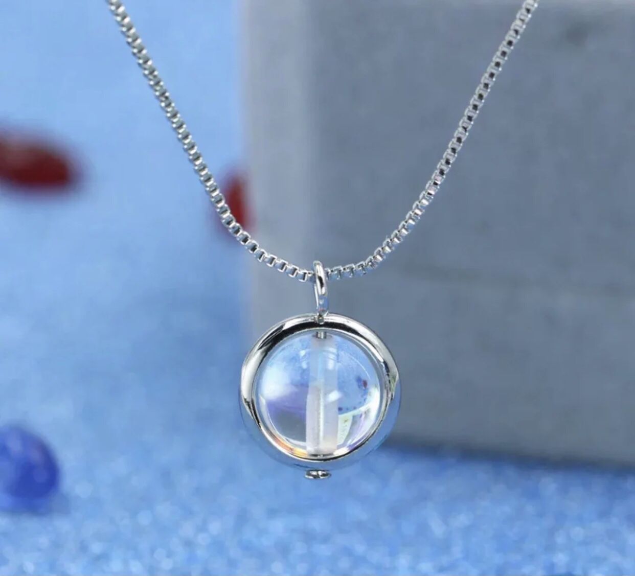Sterling silver And Moonstone  Necklace 