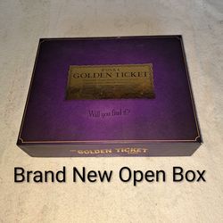 Brand New Open Box Willy Wonka Golden Ticket Board Game (Is Complete Nothing Missing) Contents Are Factory Sealed