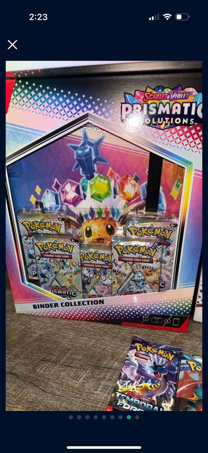 Sealed Pokemon Prismatic Binder Collection